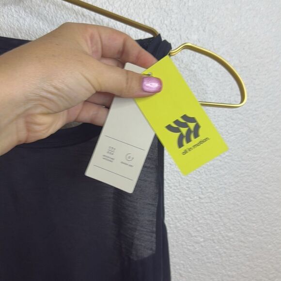 NWT- All in Motion- essential black tank with twist back – women’s size small - Picture 3 of 8